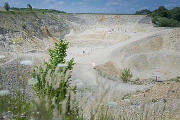 Blick in den Steinbruch am Blumenberg