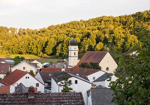 Blick vom Kreuzberg auf Titting