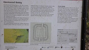 Lageplan des Kleinkastells Biebig (Quelle: Limesarchiv der RGK des DAI)