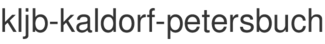 kljb-kaldorf-petersbuch